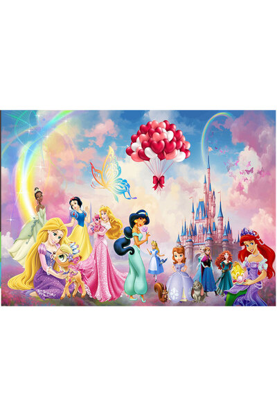 VIODESIGN Fototapet Copii, autoadeziv, Printese Disney , multicolor,80x120 cm CO433