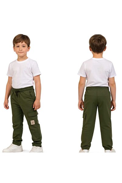 Nickel 179-10-25 Παιδικό αθλητικό παντελόνι Jogger με τσέπες Cargo – Ελαστική...