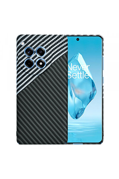 Oneplus Case for 12R, Techsuit, Carbonite FiberShell, Black Grey