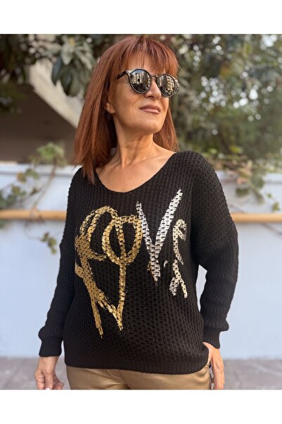 DenizEge Italian Love Sweater Black