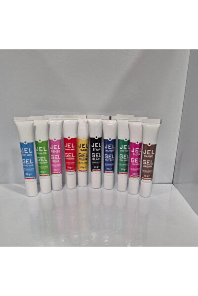 ŞEKER & SUGAR 10'lu SET JEL GIDA BOYASI (20ml x 10 adet)