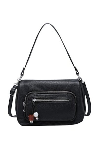 OEM Γυναικεία τσάντα χιαστί, από συνθετικό δέρμα, R11108 μαύρη