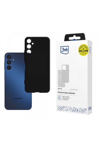 Samsung Θήκη για Galaxy A15 5G A156 / A15 A155, 3MK, Ματ, Μαύρη