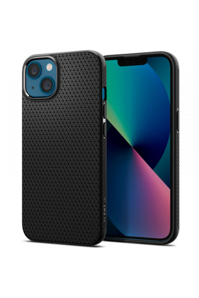 Apple Кейс за iPhone 13, Spigen, Liquid Air, Черен