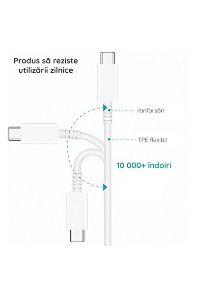 Samsung Fast Charging Data Cable, 2x USB-C, 3A, 1m (EP-DN980BBE) - Black (Bulk Packing)