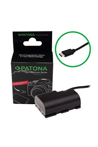 Patona Baterie inactivă premium USB-C pentru LP-E6, înlocuiește Canon - 9411
