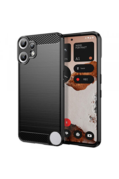 NOTHING Husa pentru CMF Phone 2 Pro, Techsuit, Carbon, Neagra