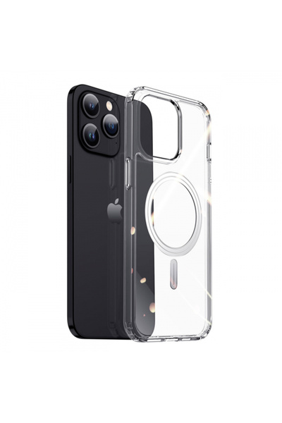Apple Husa MagSafe pentru iPhone 15 Pro, DUX DUCIS, Clin, Transparenta