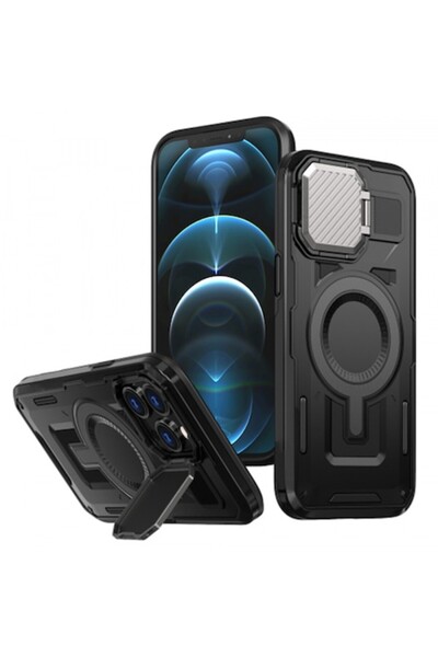 Stef's Cat Carcasă MagSafe pentru Apple iPhone 13 Pro Max / 12 Pro Max, CamVa...