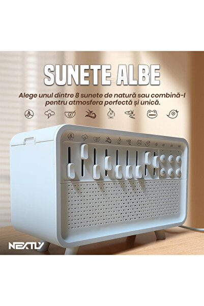 NEXTLY Relaxation & Sleep Aromatherapy Diffuser with Bluetooth and Adjustable Warm Lighting