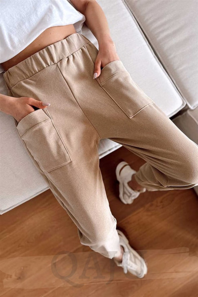 Qaju Women's Leggings Fleece Stretch Fabric Pants