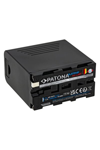 Patona Платинена батерия с PD20W за Sony NP-F970 F960 F950 PD20W USB-A 5V/2A ...