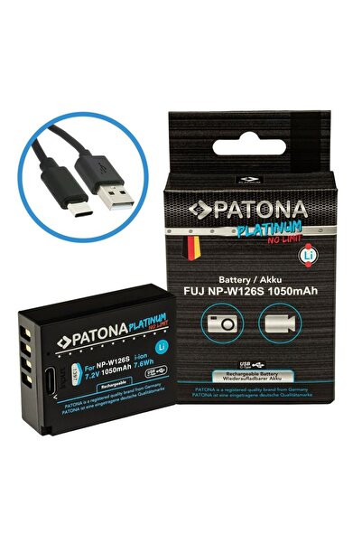 Patona Platinum NP-W126s 750mAh Battery replace FUJIFILM X-H1 FUJIFILM X-Pro3...