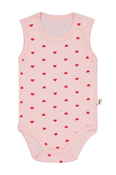 Civil Baby Kalp Printed 1-36 Months Snap Fastener Bodysuit - Pink 1-3 Months