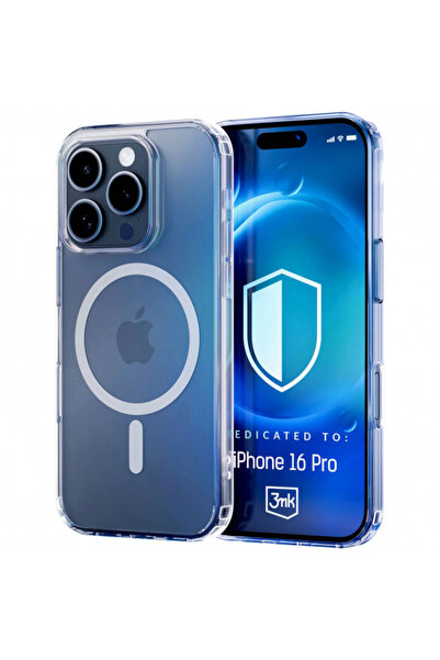 Apple Калъф MagSafe за iPhone 16 Pro, 3MK, MagCase, Прозрачен