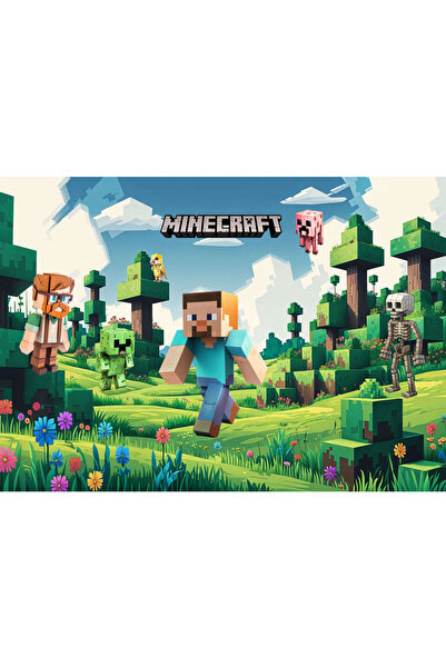 VIODESIGN Fototapet Copii, autoadeziv, Minecraft , multicolor,80x120 cm CO406