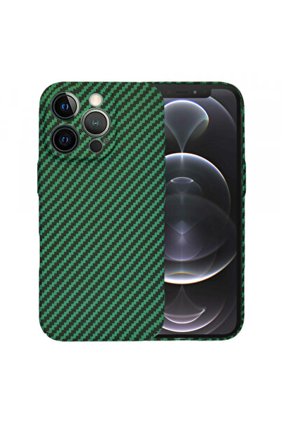 Apple Husa pentru iPhone 12 Pro, Techsuit, Carbonite FiberShell, Verde