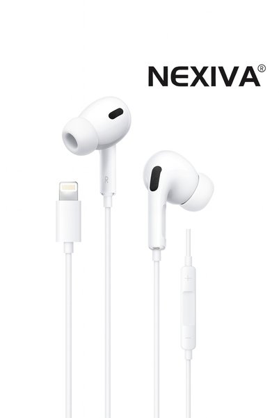 Nexiva İPHONE 11.12.13.14 PRO VE PRO MAX İLE UYUMLU PRO7 SLİKONLU KABLOLU KULAKLIK