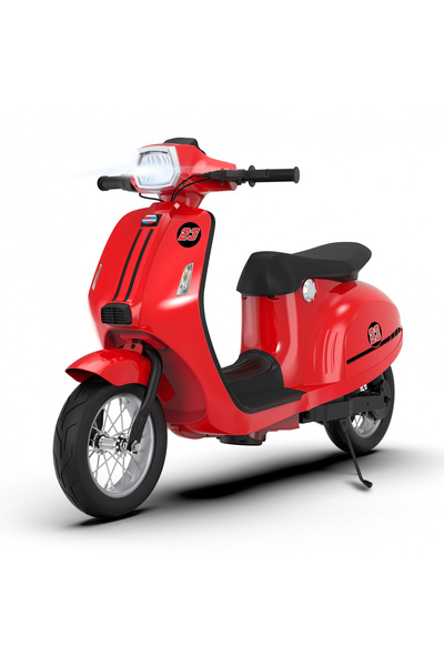 Kinderauto Trotinetă electrică Kindeauto Retro 350W pentru copii, roșie