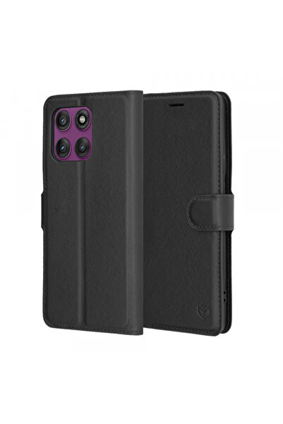 Motorola Husa pentru Edge 60 Pro, Techsuit, Leather Folio, Neagra