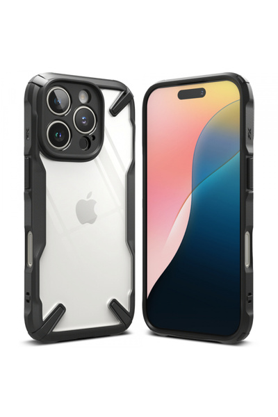 Apple Husa pentru iPhone 16, Ringke, Fusion X, Neagra