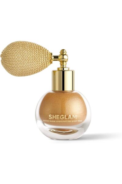 SHEGLAM Go Go Glow Vücut Aydınlatıcı Sprey – Frosted Opal Işıltılı Vücut ve Y...