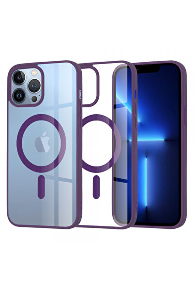 Apple Husa MagSafe pentru iPhone 13 Pro Max, Techsuit, Pro, Mov