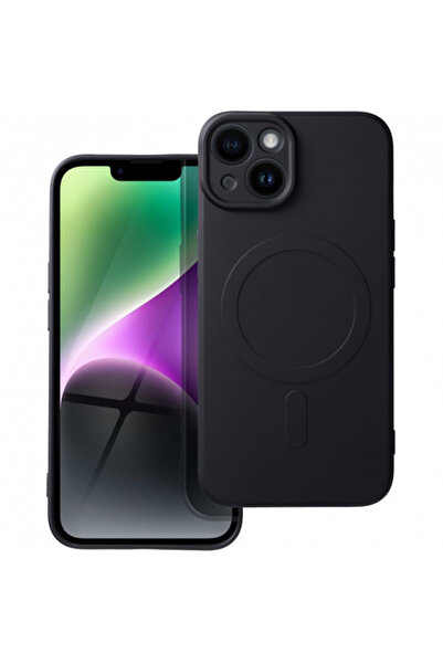 Apple Husa MagSafe pentru iPhone 14, OEM, Silicone Mag, Neagra