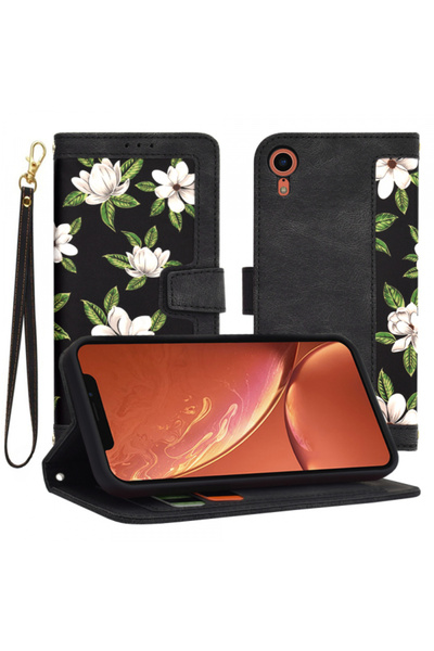 Apple Husa pentru iPhone XR, Techsuit, FlipCraft, Neagra