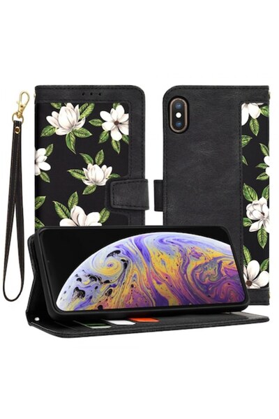 Stef's Cat Carcasă de telefon pentru Apple iPhone XS Max, FlipCraft, Neagră