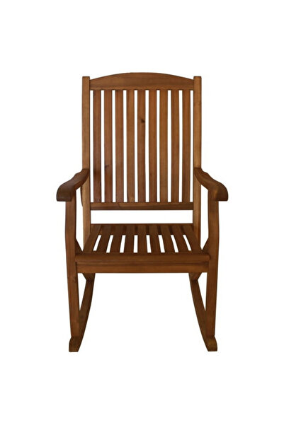 Leigh Country Patio Single Acacia Hardwood High Back Rocking Chair
