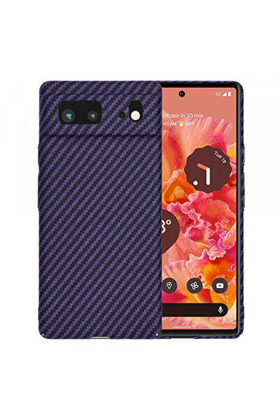 Google Husa pentru Pixel 6, Techsuit, Carbonite FiberShell, Mov