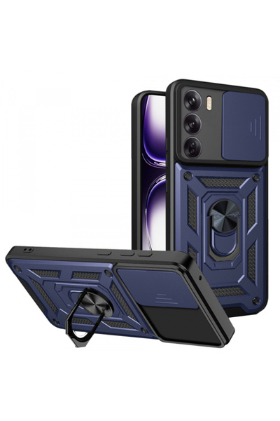 OPPO Husa pentru Reno12, Techsuit, CamShield, Albastra