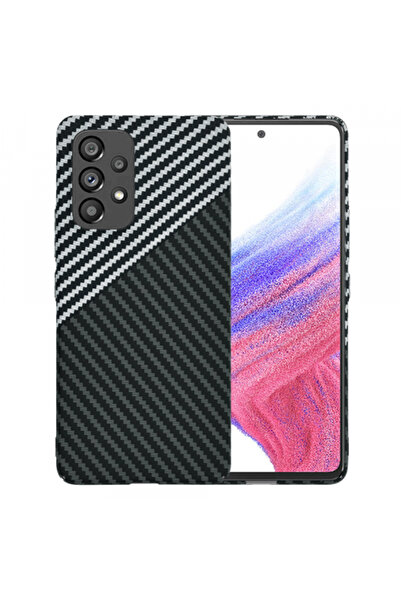 Samsung Калъф за Galaxy A53 5G A536, Techsuit, Carbonite FiberShell, Черно-сив