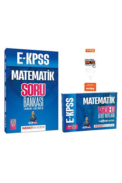 İndeks Akademi 2026 EKPSS Matematik Video Ders Notları + Soru Bankası 2 Kitap...