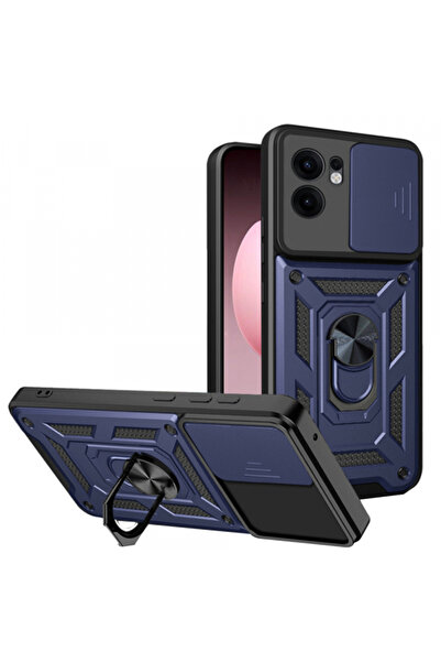 OPPO Husa pentru Reno13 FS 5G / Reno13 F 4G / Reno13 F, Techsuit, CamShield, Albastra