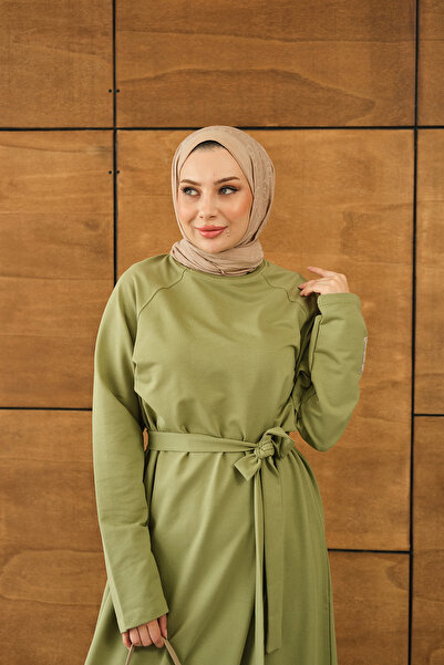 LOCCO Γυναικείο φόρεμα με λεπτομέρεια Arma Πράσινο