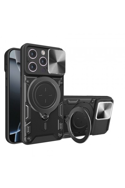 Stef's Cat Θήκη για Apple iPhone 16 Pro, CamGuard Pro, Μαύρη