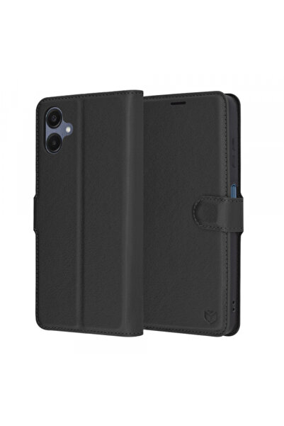 Samsung Θήκη για Galaxy A06 A065, Techsuit, Δερμάτινο θήκη, Μαύρη