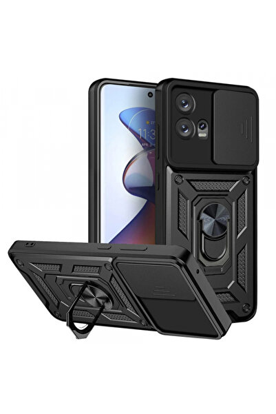 Motorola Husa pentru Edge 30 Fusion, Techsuit, CamShield, Neagra