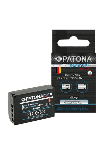 Patona Baterie Platinum cu intrare USB-C pentru Olympus OM-1 OM1 BLX-1 BLX1 -...