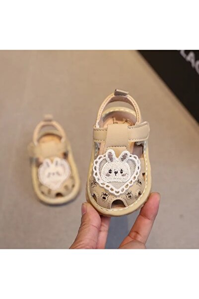 BebeNou Sandale crem cu funcție sonoră - Bunny MD2025SU01-2-C
