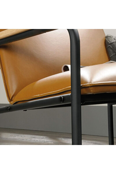 Sauder Boulevard Metal Frame Elegant Design Cafe Lounge Chair