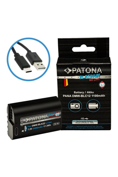 Patona Platinum DMW-BLC12 1100mAh Replacement Battery for Panasonic FZ2000 FZ...