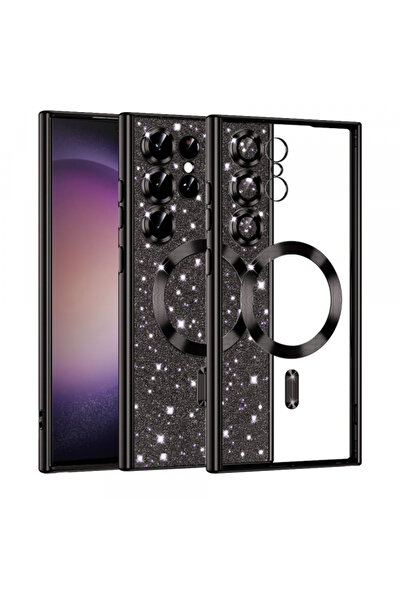 Samsung Husa MagSafe pentru Galaxy S23 Ultra S918, Techsuit, Luxury Glitter, ...