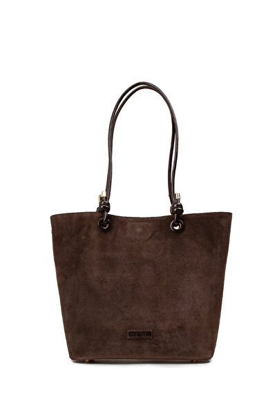 Deery Genuine Suede Brown Women's Shoulder Bag