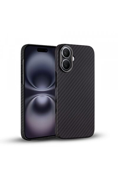 Apple Θήκη MagSafe για iPhone 16, Techsuit, από ίνες αραμιδίου, μαύρη