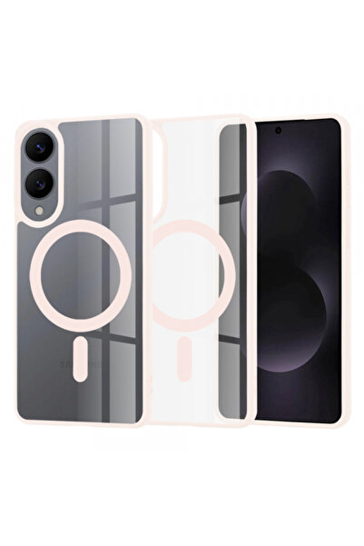 Samsung Θήκη MagSafe για Galaxy S25 Edge S937, Techsuit, Pro, Ροζ