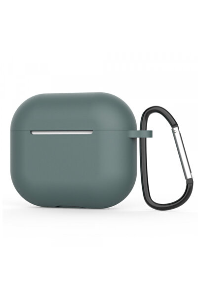 Apple Husa Techsuit Silicone pentru AirPods 4, Verde Inchis
