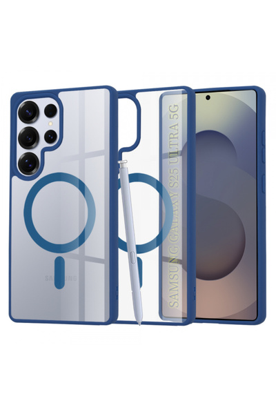 Samsung Husa MagSafe pentru Galaxy S25 Ultra S938, Techsuit, Pro, Albastra